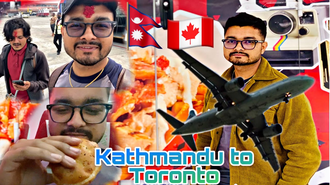 Nepal to Canada 🇳🇵 🇨🇦 | Biman Bangladesh | Food Review | First Vlog