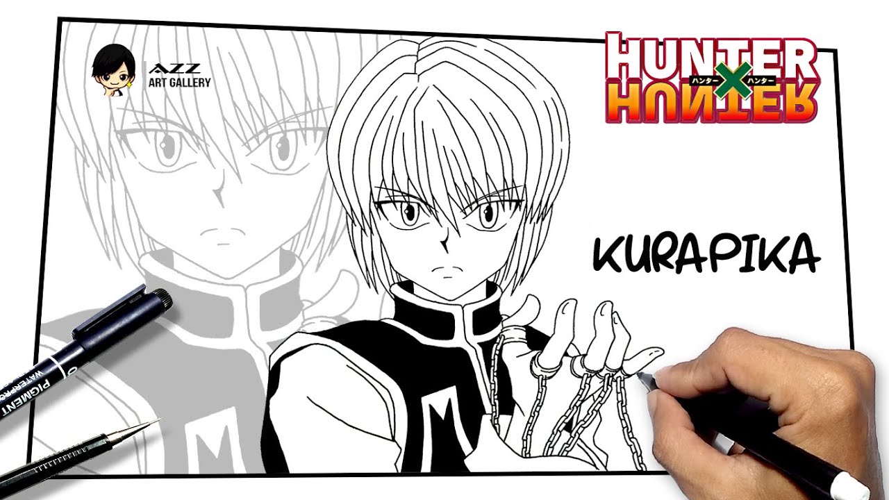 How to draw Kurapika from Hunter x Hunter