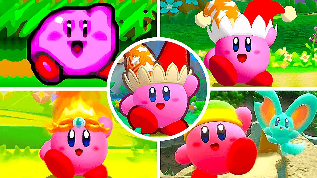 Evolution of Kirby's Victory Dances in Kirby Games (1992-2025)