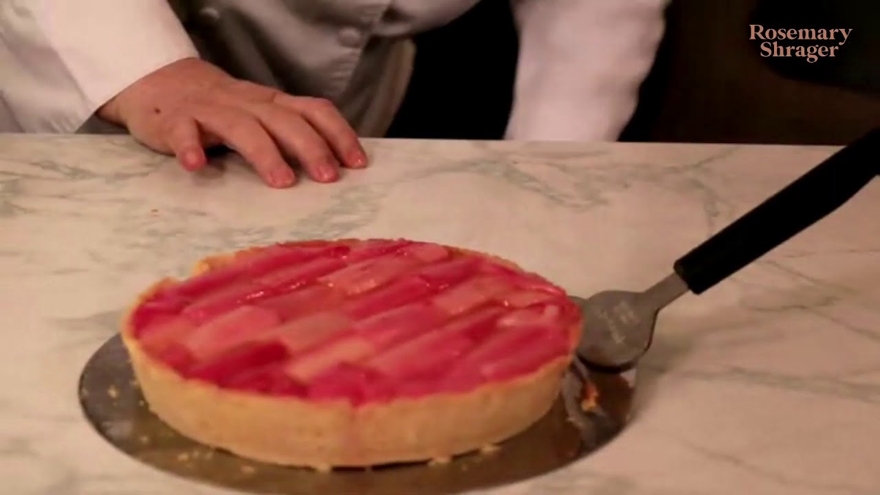 Rhubarb and Custard Tart | Cooking at Home with Rosemary