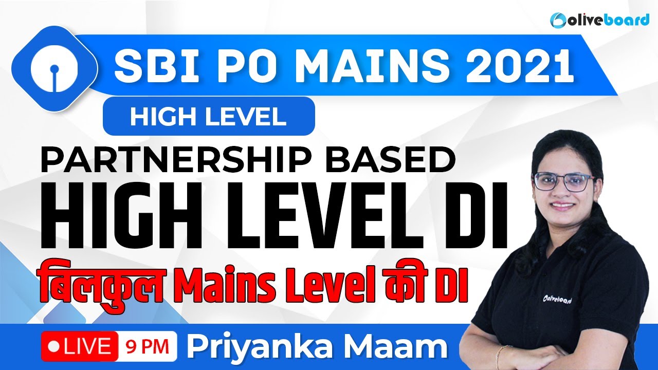 SBI PO Mains 2021 | Mains Level Partnership Based DI For SBI PO Mains | Caselet DI | Priyanka Ma'am