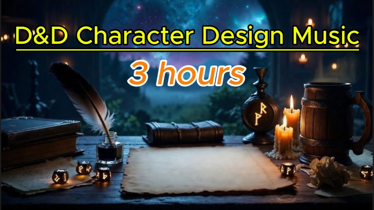 Cozy Character Creation Ambience | Fantasy Music for Designing Your D&D Character | 3 Hours