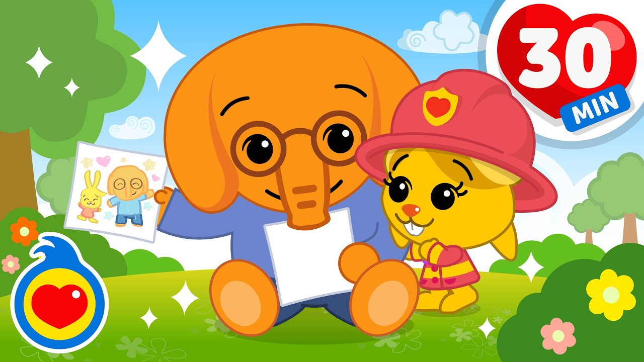 Um Sorriso de Orelha a Orelha  😃 🌈  | 30 minutos de Música Infantil | Um Herói do Coração ❤️