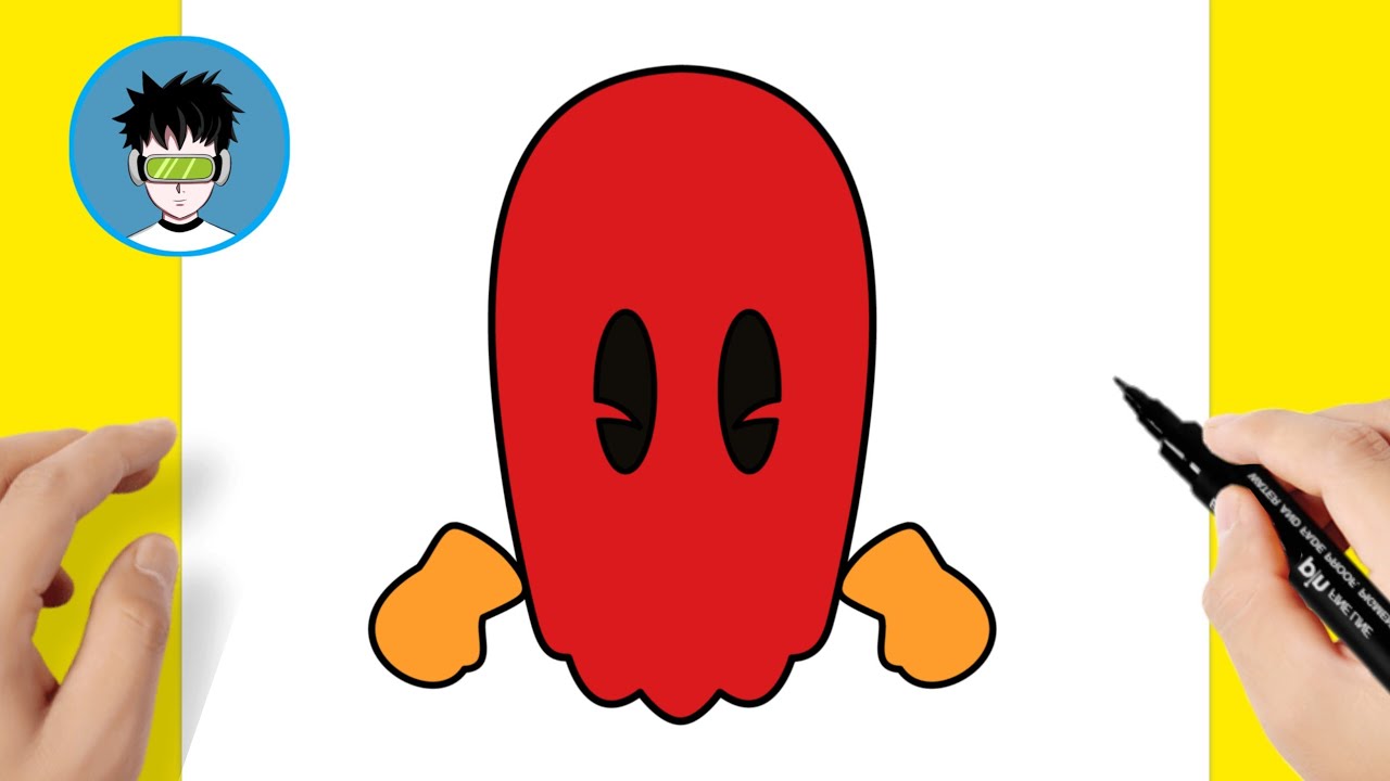 Como dibujar a BLINKY de Stumble Guys - Pac-Man