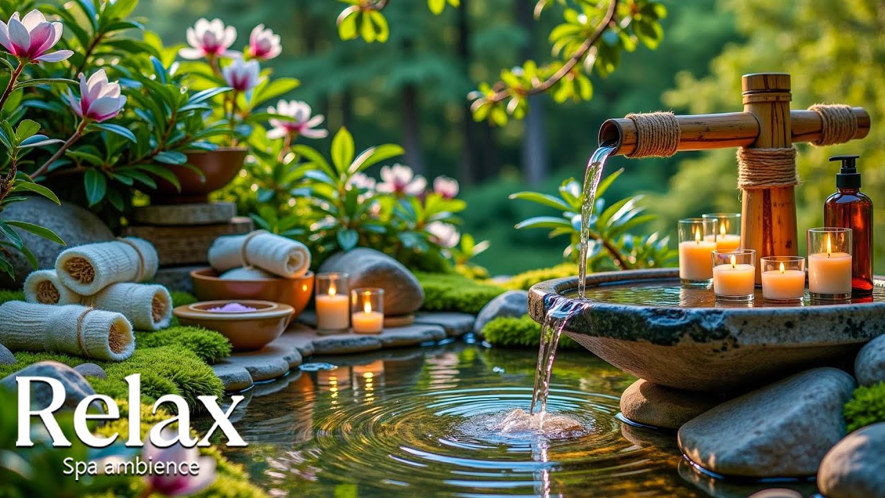 Расслабляющая музыка + звуки воды для медитации 🌿 Облегчение бессонницы, снятие тревоги и депрессии