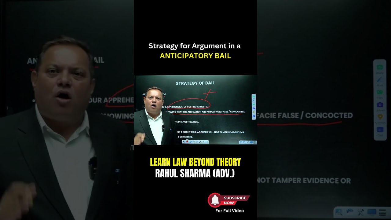 Anticipatory Bail Strategy Explained | How to Argue for Bail in Court Room By Rahul Sharma (Adv)