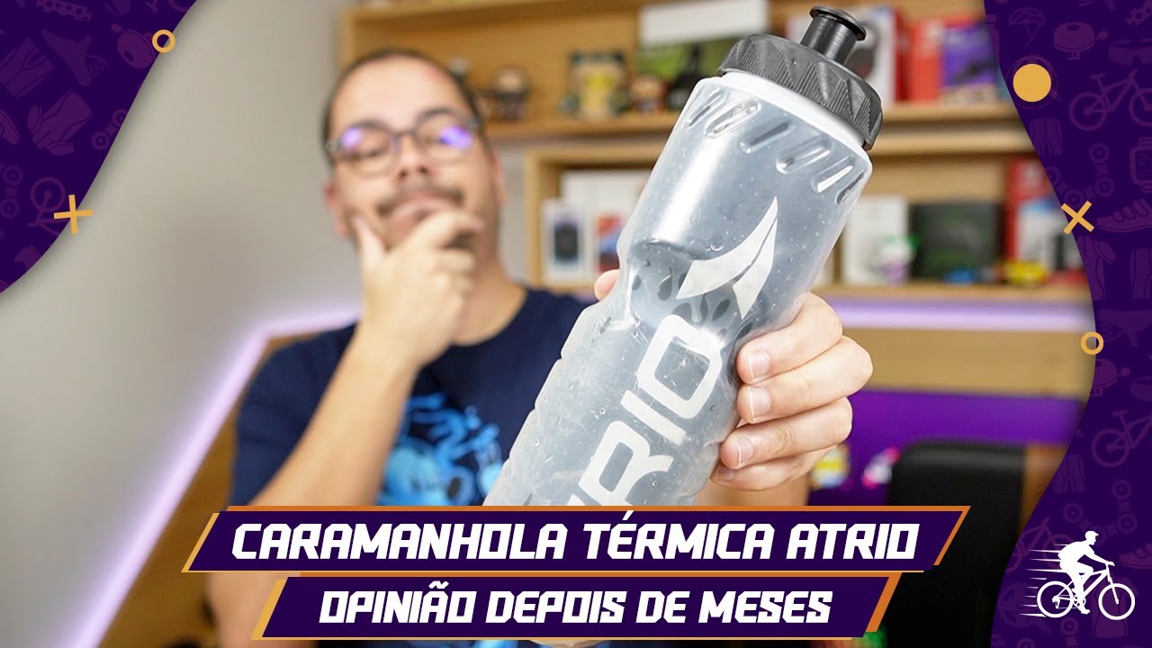 CARAMANHOLA TÉRMICA ATRIO É A MELHOR GARRAFA PARA CICLISMO BARATA? (OPINIÃO APÓS MESES USANDO)