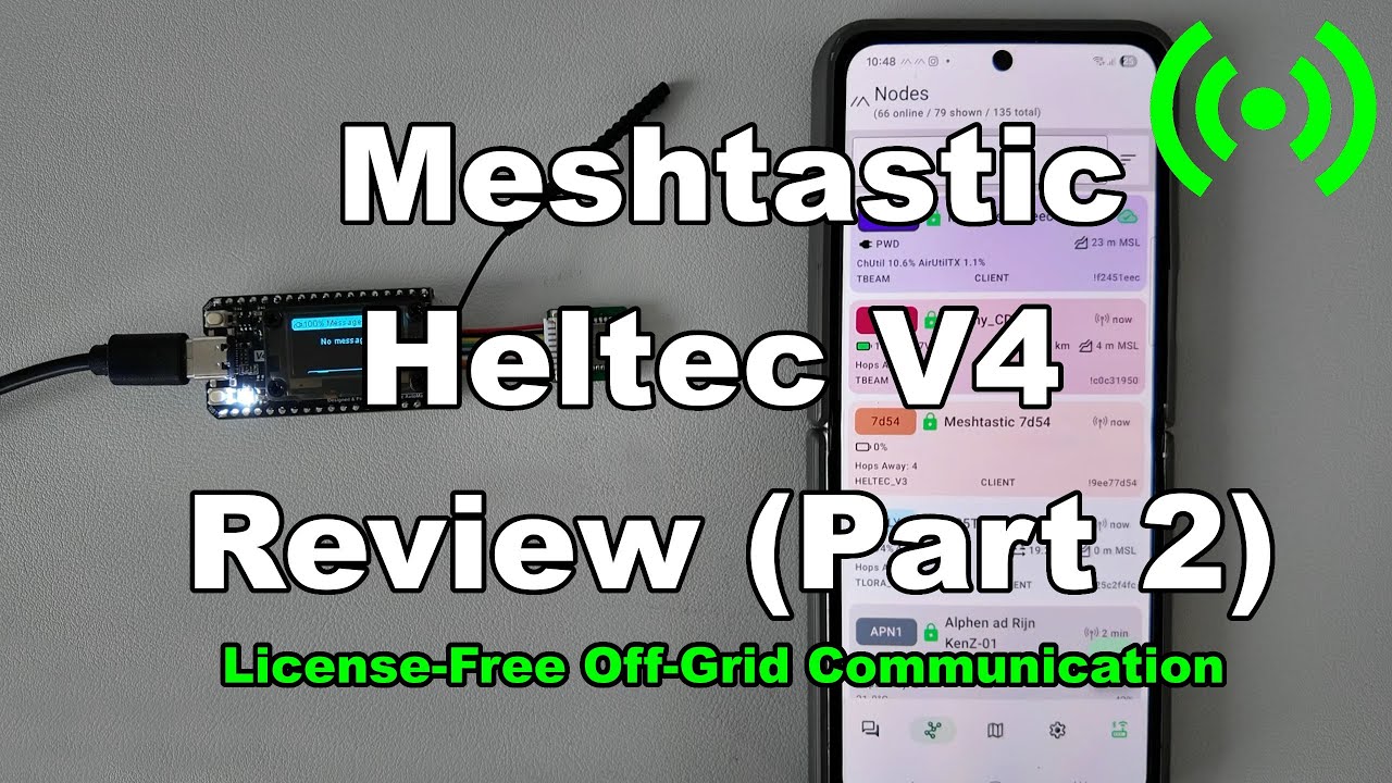 Meshtastic Heltec V4 Review - Range and Battery Test