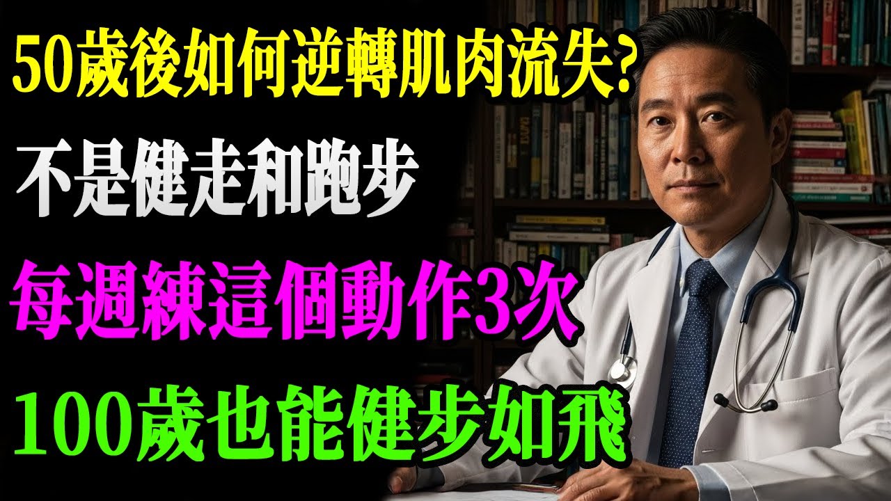 50歲後還在健走、跑步？難怪肌肉一直流失！醫師曝：每週練這個動作3次，大腿變結實、心臟更年輕，活到100歲也能健步如飛！