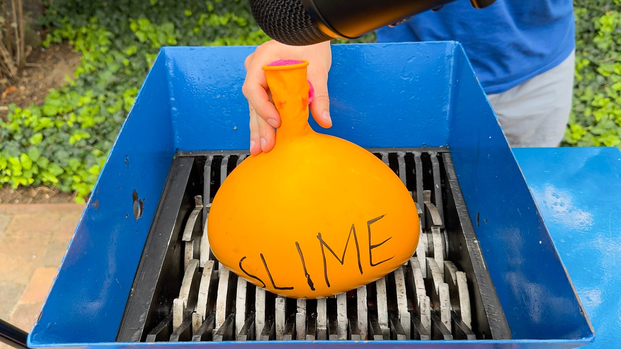 Shredding SLIME BALLOON! Satisfying ASMR Video! 🎧