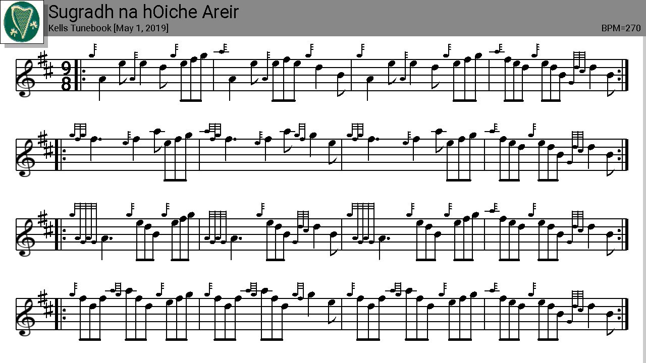Tunebook: Sugradh na hOiche Areir