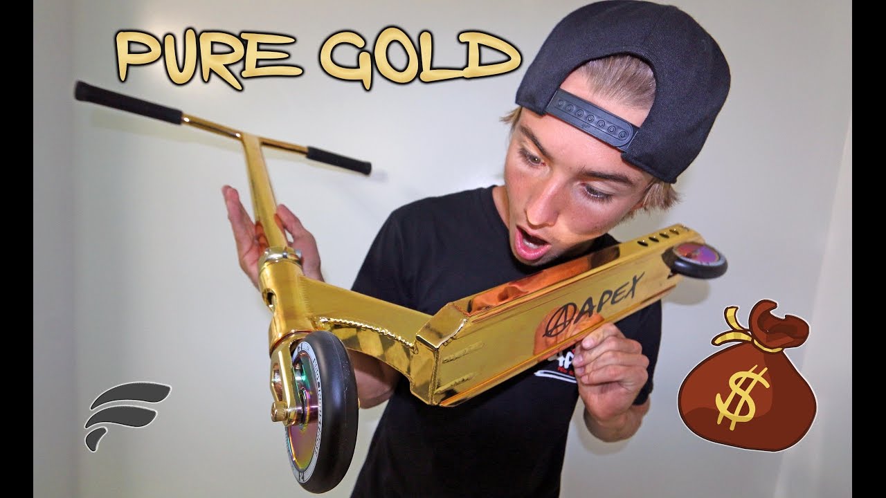 WORLDS MOST EXPENSIVE SCOOTER (PURE COLOR GOLD)