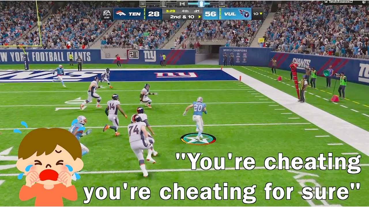 Little Kid RAGES and CRIES Playing Madden Ultimate Team Online