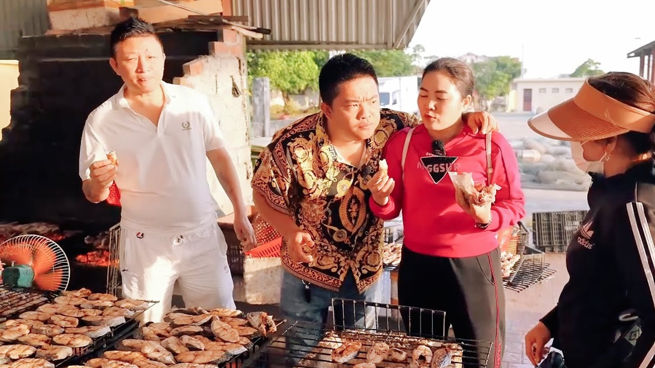TỪ CHỢ PHIÊN VÙNG CAO VỀ CHỢ CÁ DIỄN CHÂU ĂN HẢI SẢN TƯƠI NƯỚNG TẠI CHỢ SIÊU NGON | TUYÊN XINH GÁI
