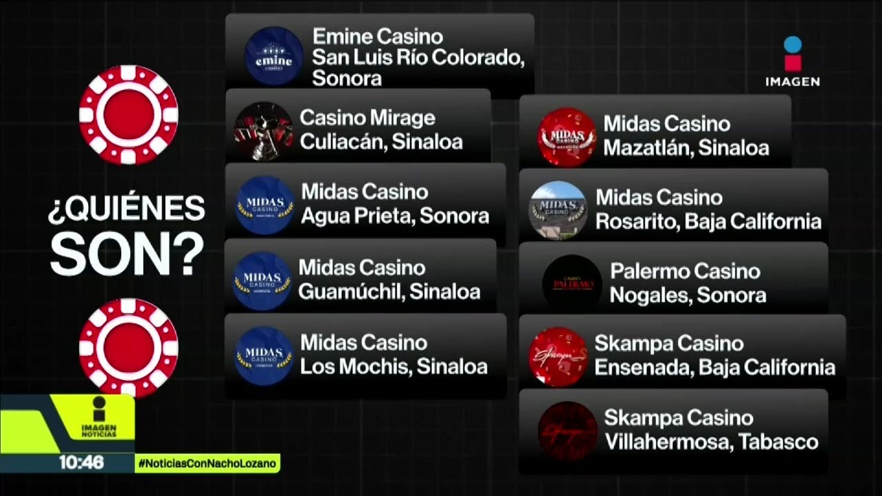 EUA alert&oacute; sobre 10 casinos en M&eacute;xico que lavan dinero para el C&aacute;rtel de Sinaloa | Nacho Lozano