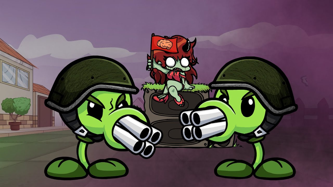 FNF Bad Bash But Gatling Peashooter VS Gatling Peashooter | Bad Bash Only Gatling Peashooter Sing It