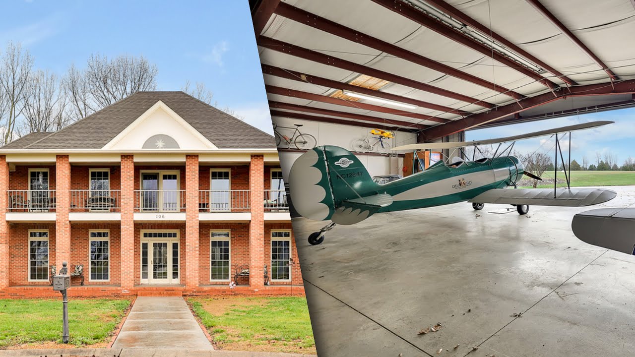 Pilot's Dream Home & Hangar | 106 Crosswind Court Tullahoma, TN 37388