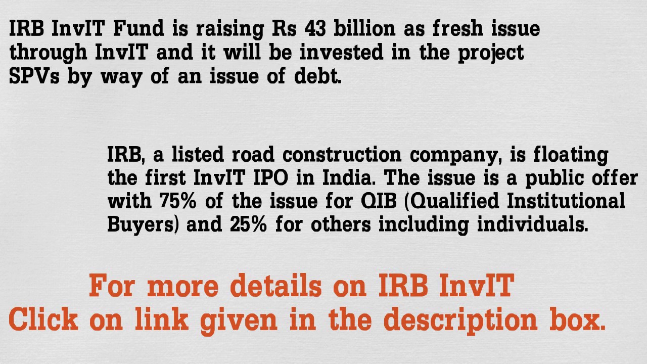 What is InvIT (Infrastructure investment trust)?
