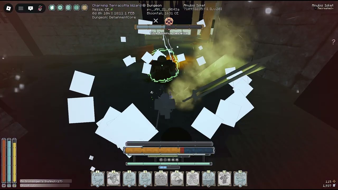 My first ever solo try (ofc titus had to go underground and then tp onto me)