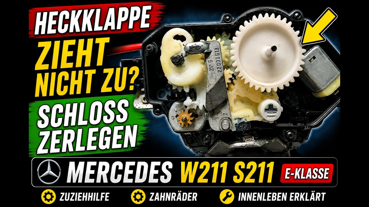 W211 S211 Heckklappenschloss Heckklappe Schloss defekt reparieren