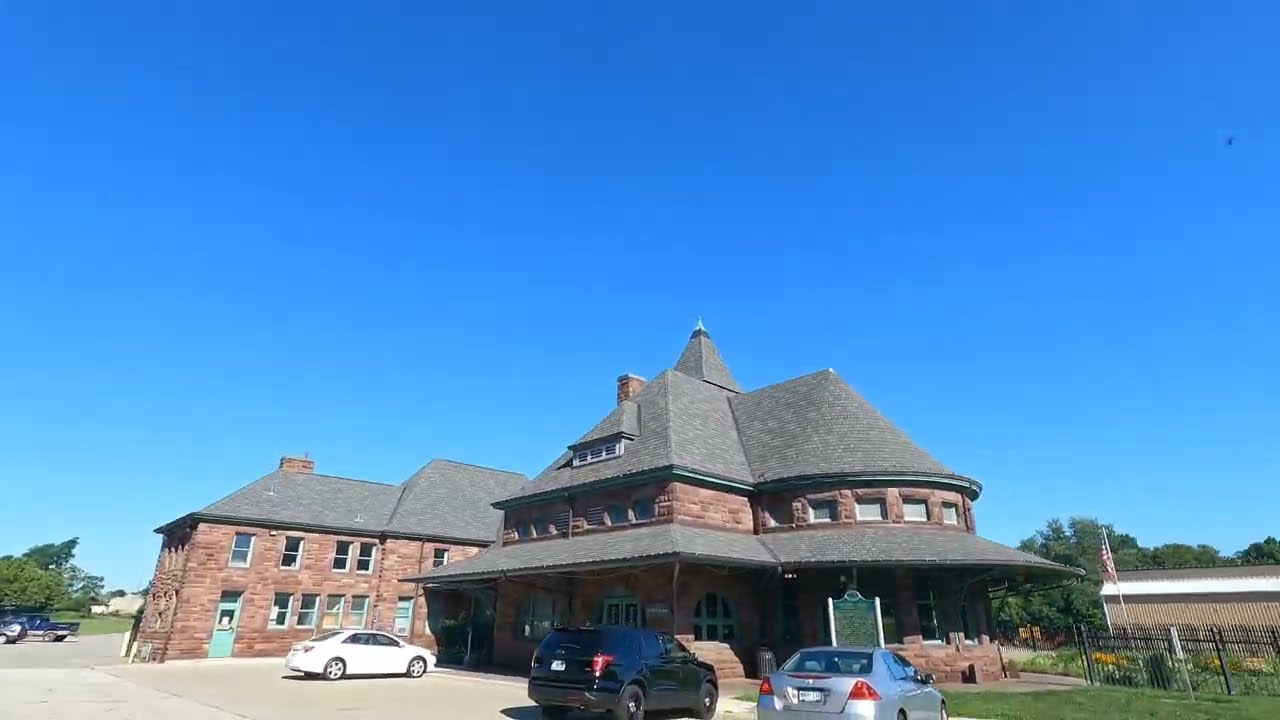 Driving On M-51 To Niles, Michigan, Amtrak Station, Downtown Area