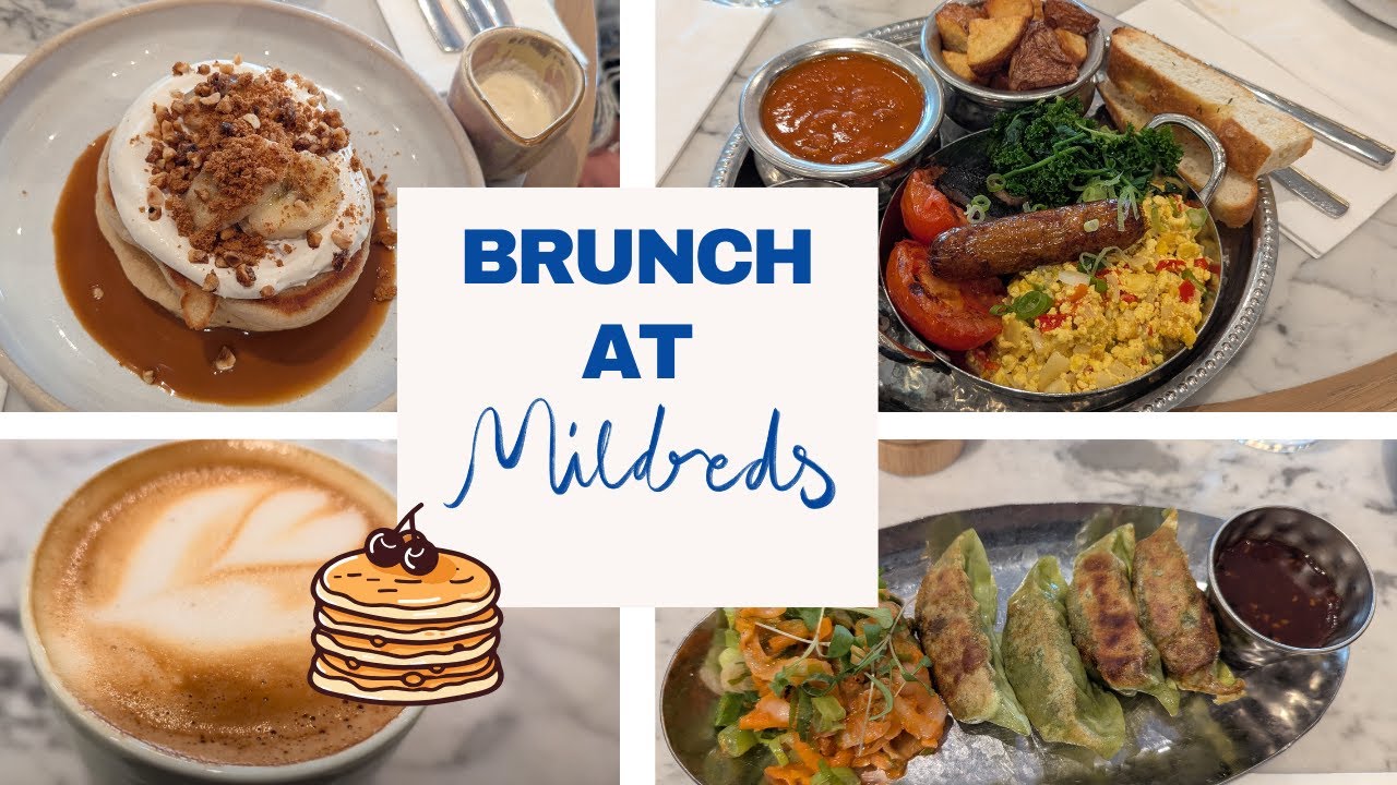 Brunch at Mildreds, Victoria, London | Plant based / Vegan pancakes & Full English breakfast