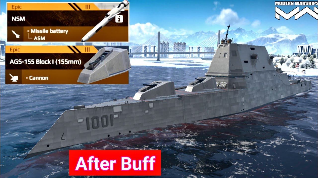 USS Michael Monsoor Locked Missile & Cannon Buff Modern warship 