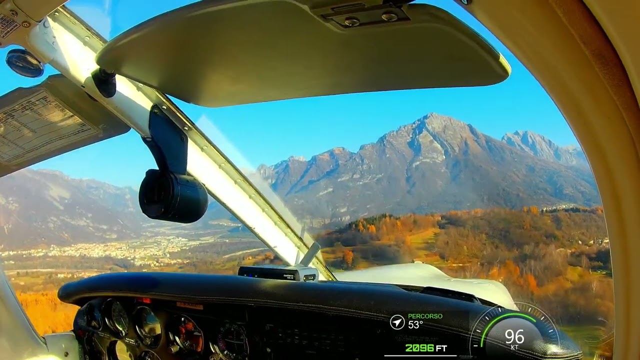 Atterraggio a Belluno (LIDB) con Piper PA28R