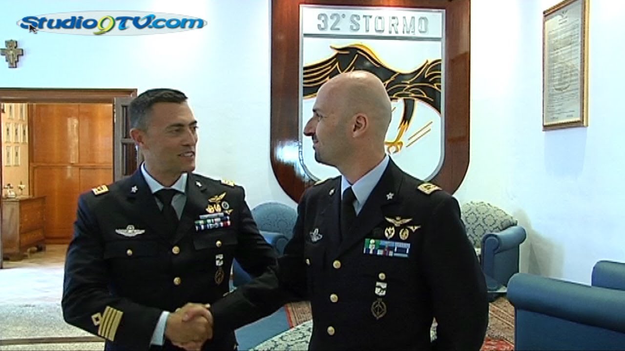 Colonnello Davide Marzinotto nuovo Comandate del 32° Stormo di Amendola studio9tv