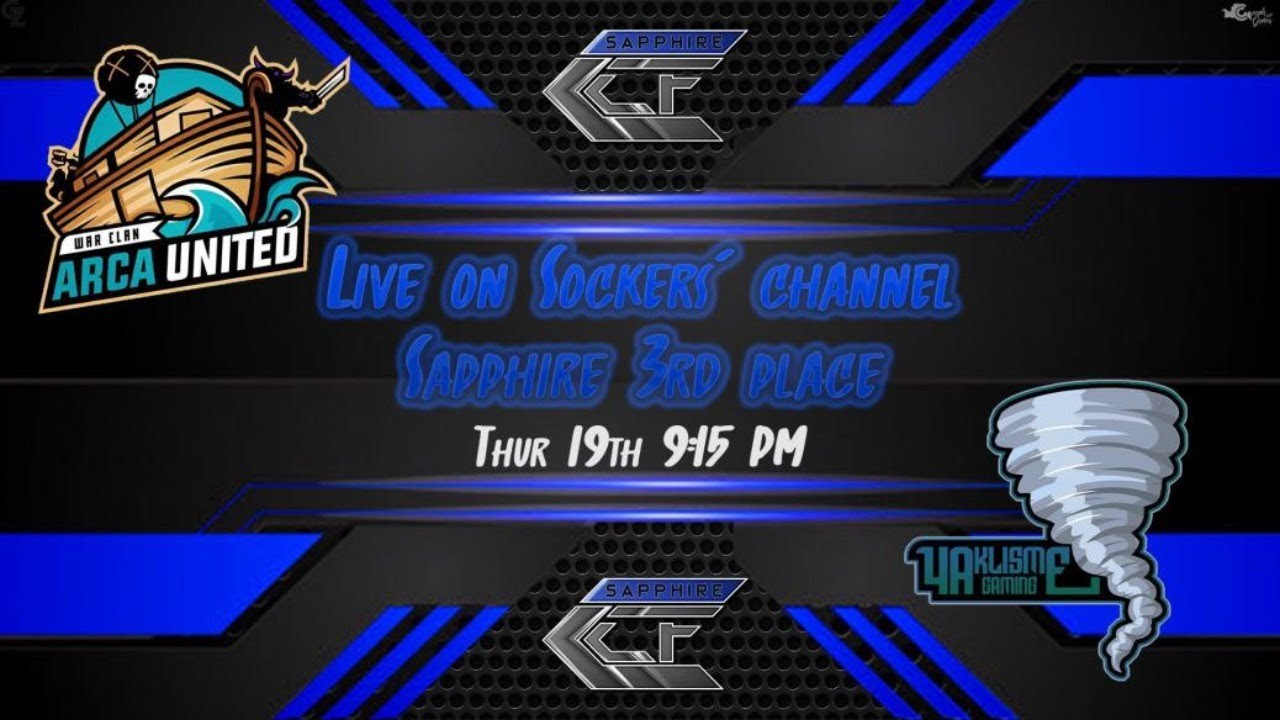 LIVE CCF SAPPHIRE | ARCA UNITED VS. 4 AKLISME | CLASH OF CLANS | CASTER SOCKERS