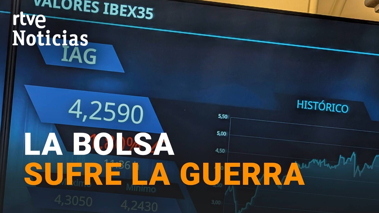 Los ATAQUES al PETRÓLEO provocan importantes BAJAS en la BOLSA | RTVE Noticias