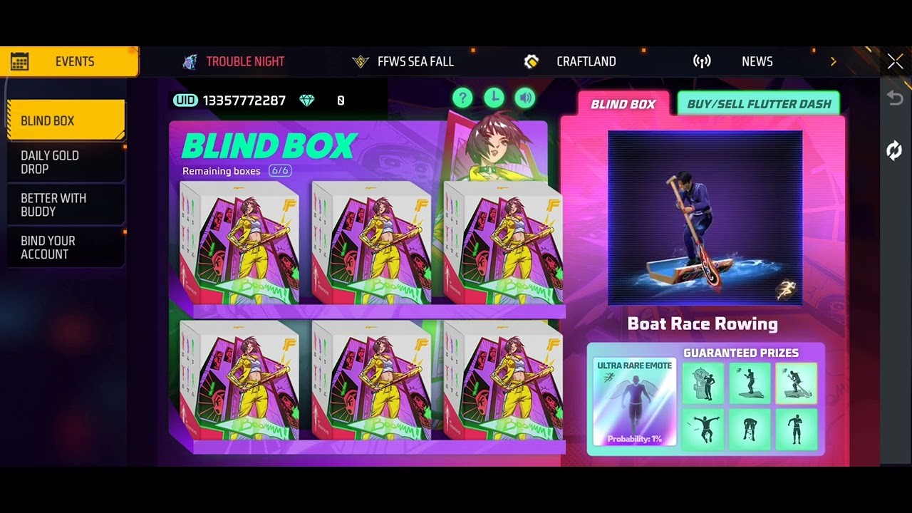 FREE FIRE BLIND BOX EVENT 