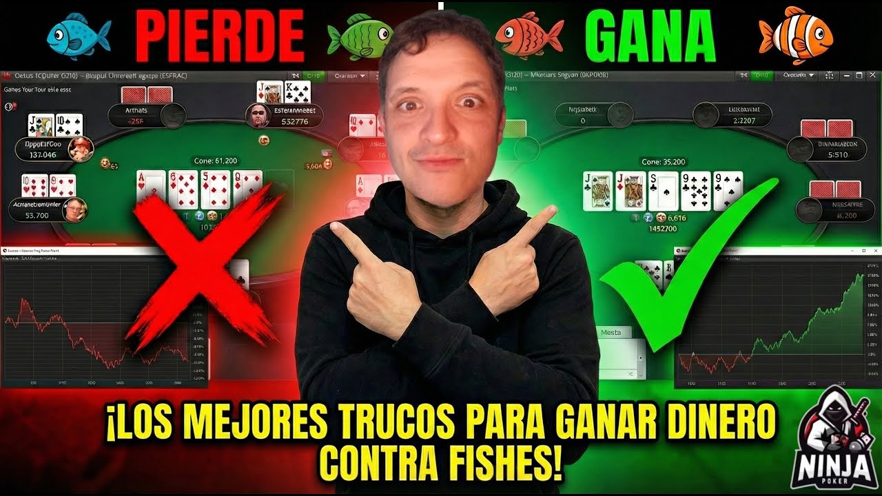 JUEGO VS FISHES! Cómo ganar dinero en póker contra FISHES !! (Estrategia probada) Revisión de manos!