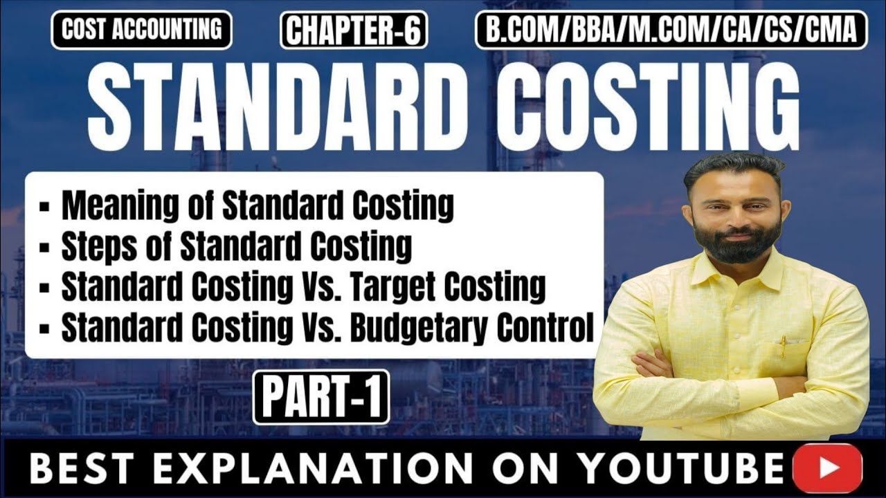 Standard Costing | Meaning | Steps |Scope | Objectives | Standard Costing vs Target Costing |Part-1 