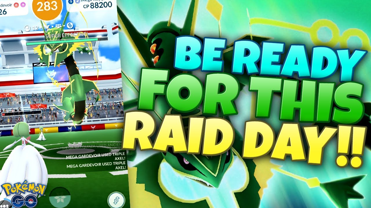 БУДЬТЕ ГОТОВЫ!! СОВЕТЫ И ЛУЧШИЕ КОНТРАКТЫ НА РЕЙД В POKÉMON GO MEGA RAYQUAZA!