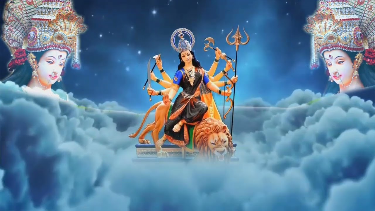 Maa Kali Raktbeej Wadh Theem Dance Song Background 