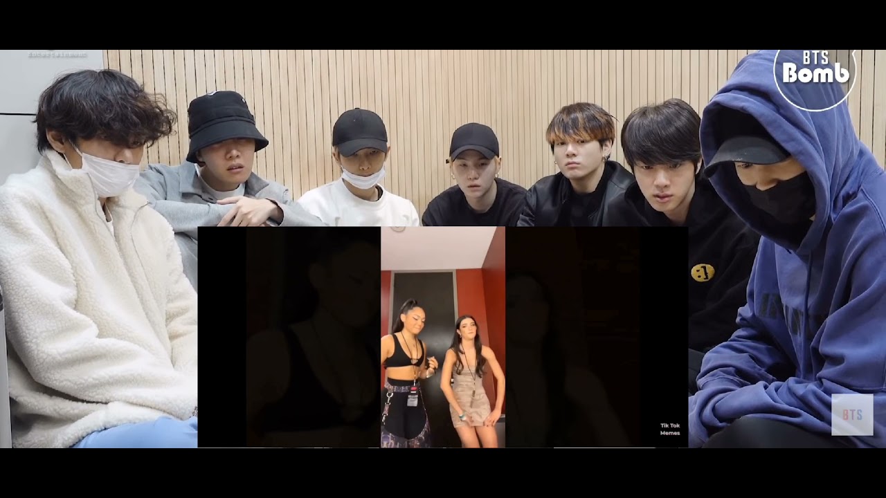 bts react to Charli damelio tiktok complication ( fanmade)