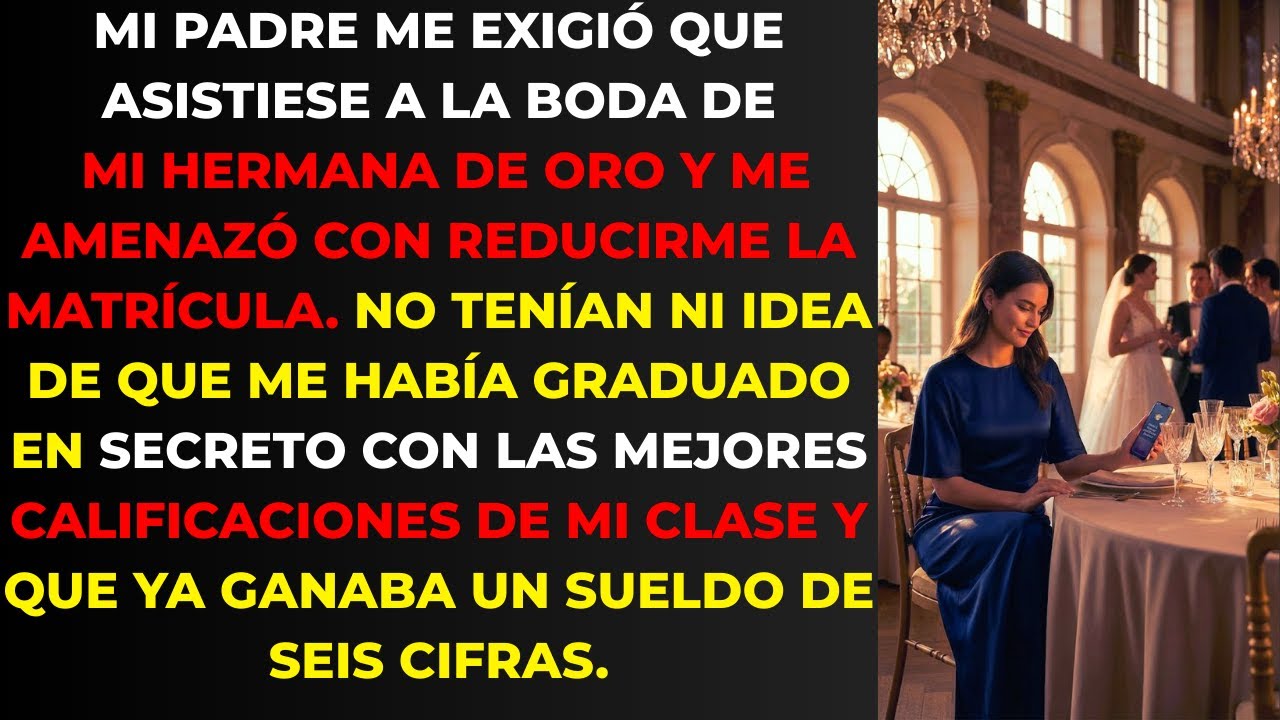Papá me obligó a asistir a la boda de mi hermana 