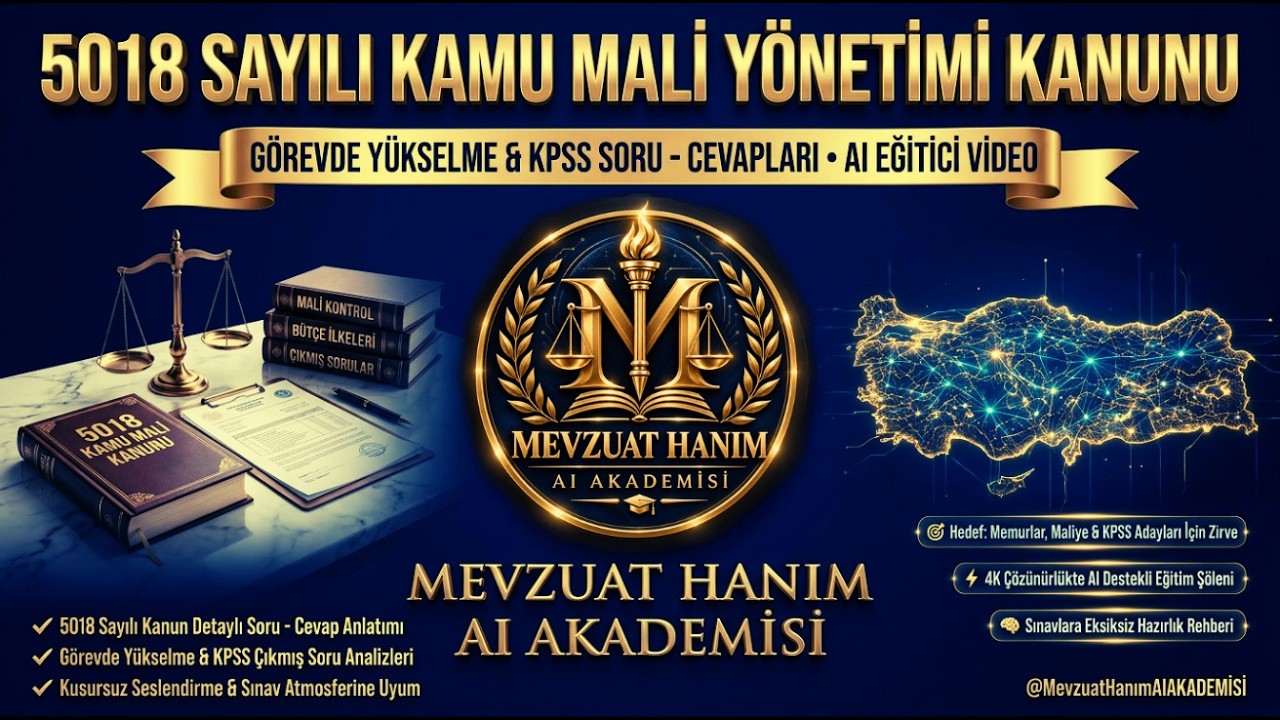 📚 5018 Kanunu + Görevde Yükselme + KPSS Soru Cevapları | Memur ve Maliye İçin AI Eğitici Video!