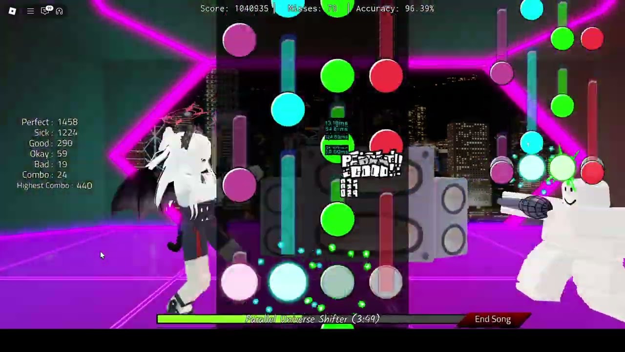 07.05 Basically FNF Remix - Camellia Parallel Universe Shifter 160 Miss Clear [Roblox]