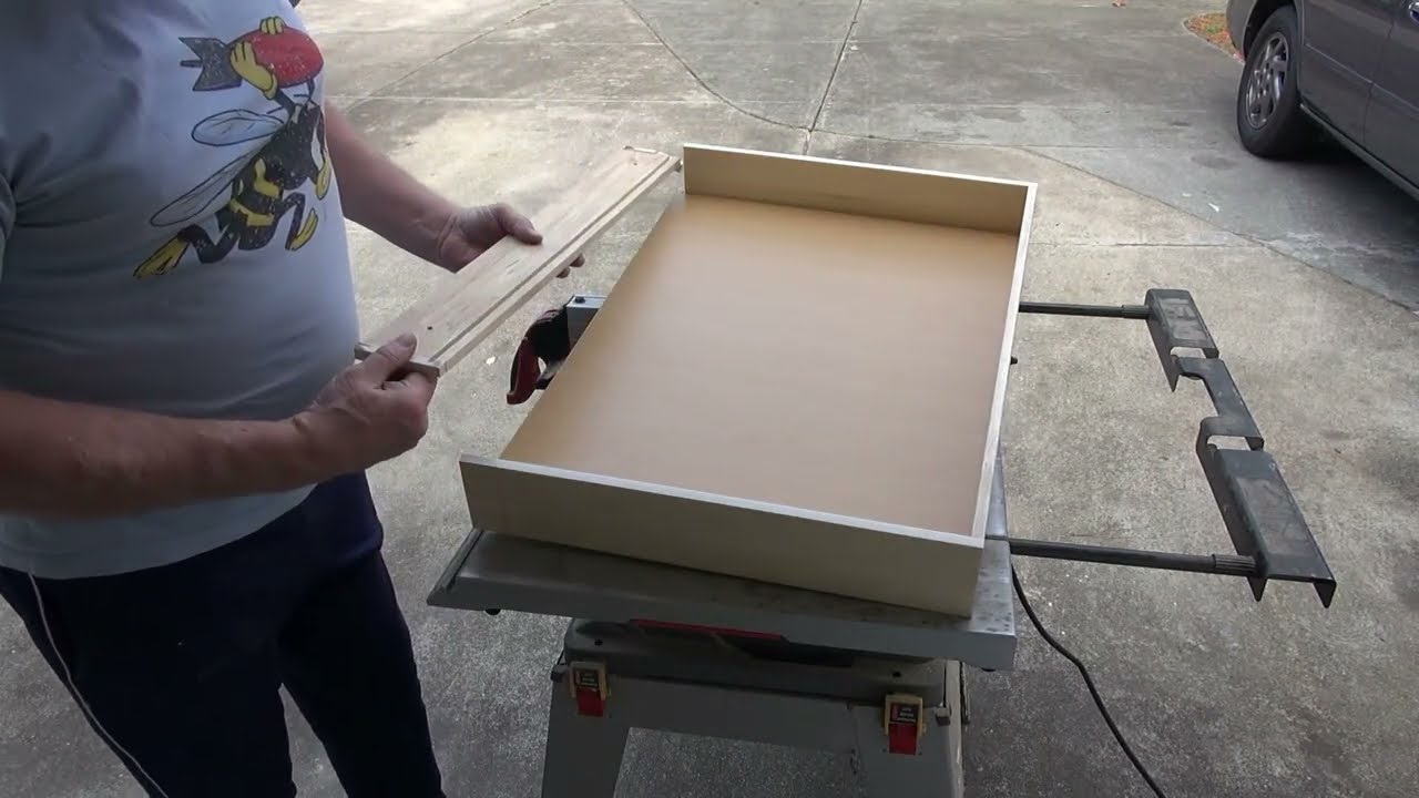 Cabinet drawers modified shorter depth