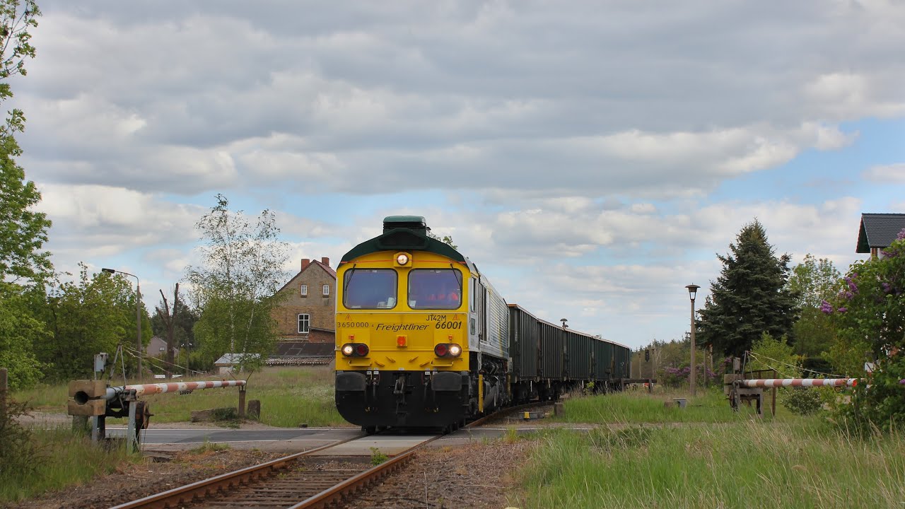 Freightliner Class 66 zur Entladung in Milmersdorf