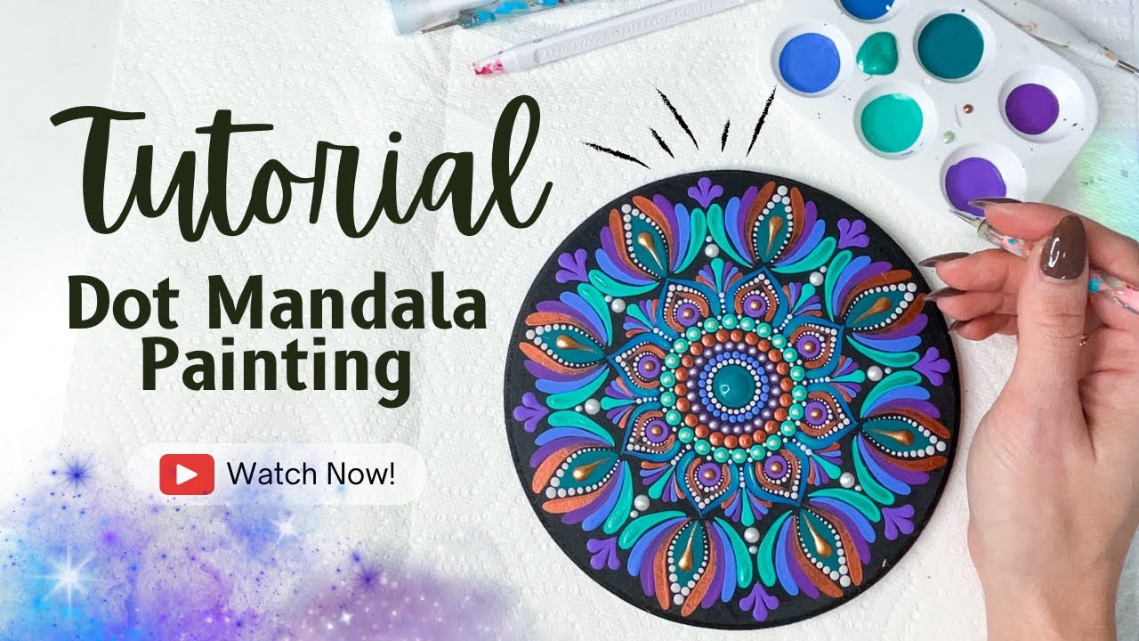 EASY Beginner Dot Mandala Painting Tutorial | 