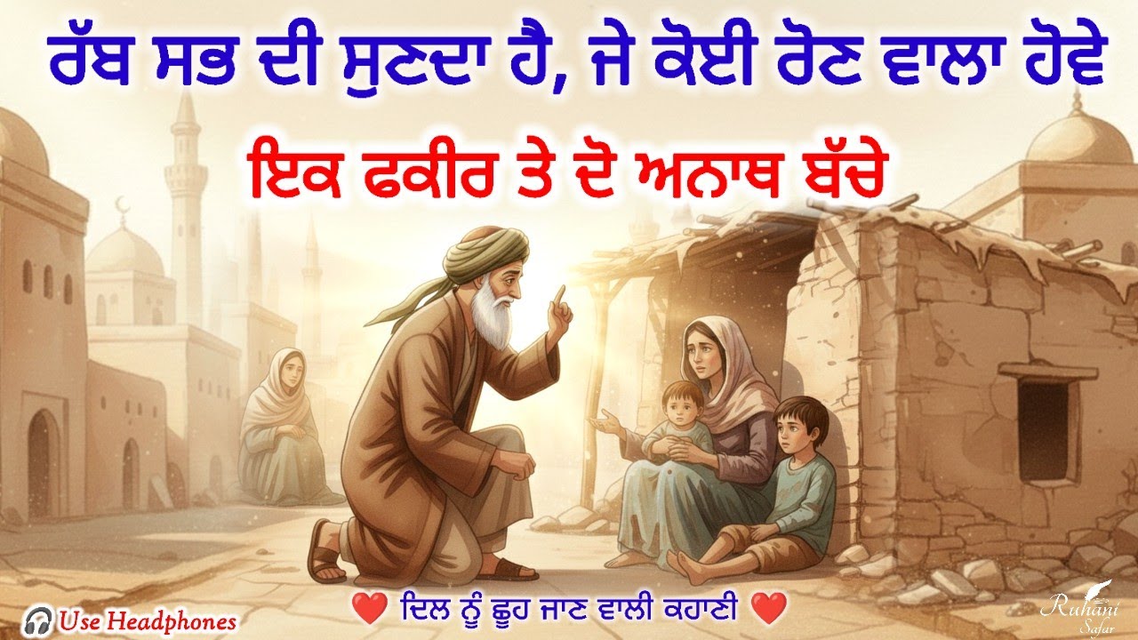 ਇਕ ਫ਼ਕੀਰ ਤੇ ਦੋ ਅਨਾਥ ਬੱਚੇ | Punjabi Sufi Story | Life Changing Moral Story 