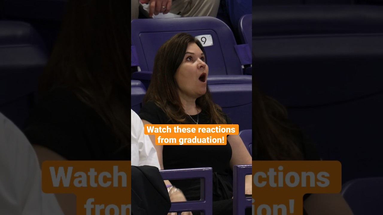 Clemson Parents React to Surprise Thank You Letters at Graduation #shorts