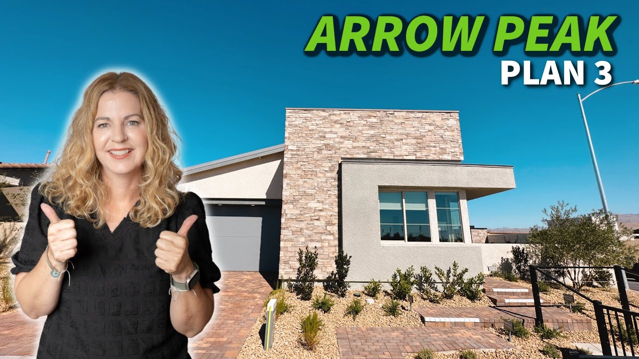 Modern Single Story Homes for Sale in Las Vegas | Arrow Peak Plan 3 by Tri Pointe Homes