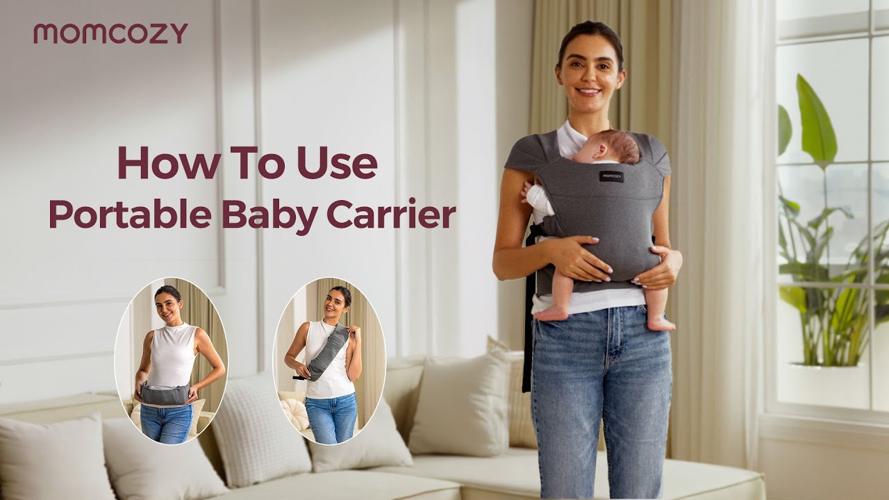 How to Use Momcozy Portable Baby Carrier | Fold & Go Anywhere