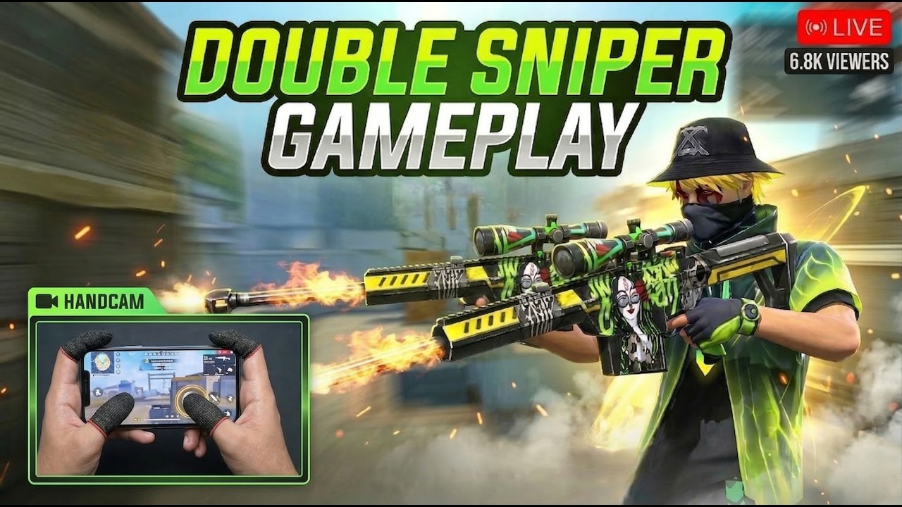 🔥 ONLY Double Sniper Today! Free Fire Mobile Gameplay 📱🎯