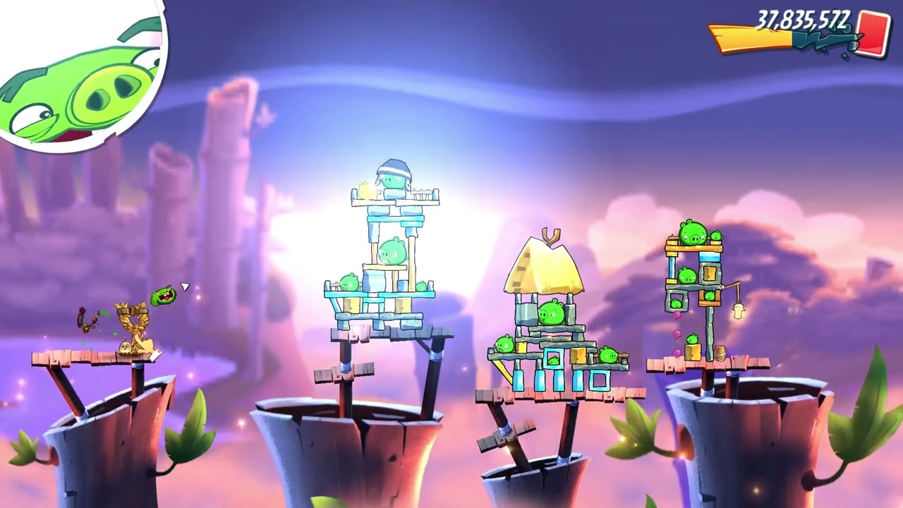 Angry birds 2. Levels 3076 - 3080