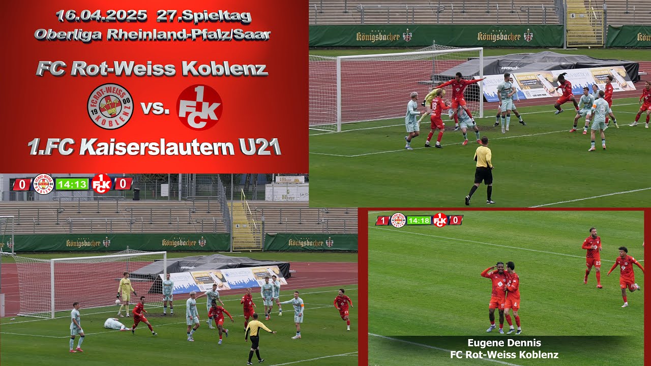 Oberliga: FC Rot-Weiss Koblenz vs. 1.FC Kaiserslautern U21